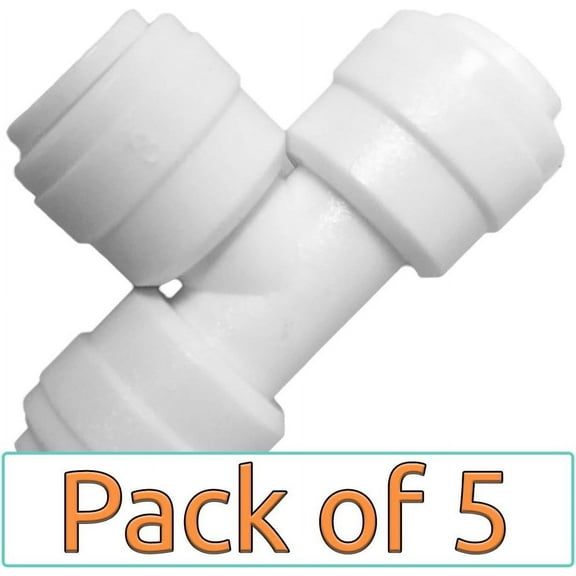 1/4" Quick Connect Union Tee Fittings Pack of 5