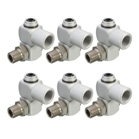 1/4 inch Swivel Multi Connector Pneumatic Air Rotary Joint Adapter Tools