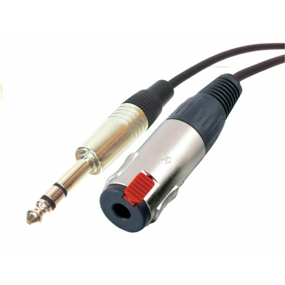 1/4 inch TRS Male to 1/4" TRS Female Balanced Mic/Audio Cable LENGTH: 30 feet