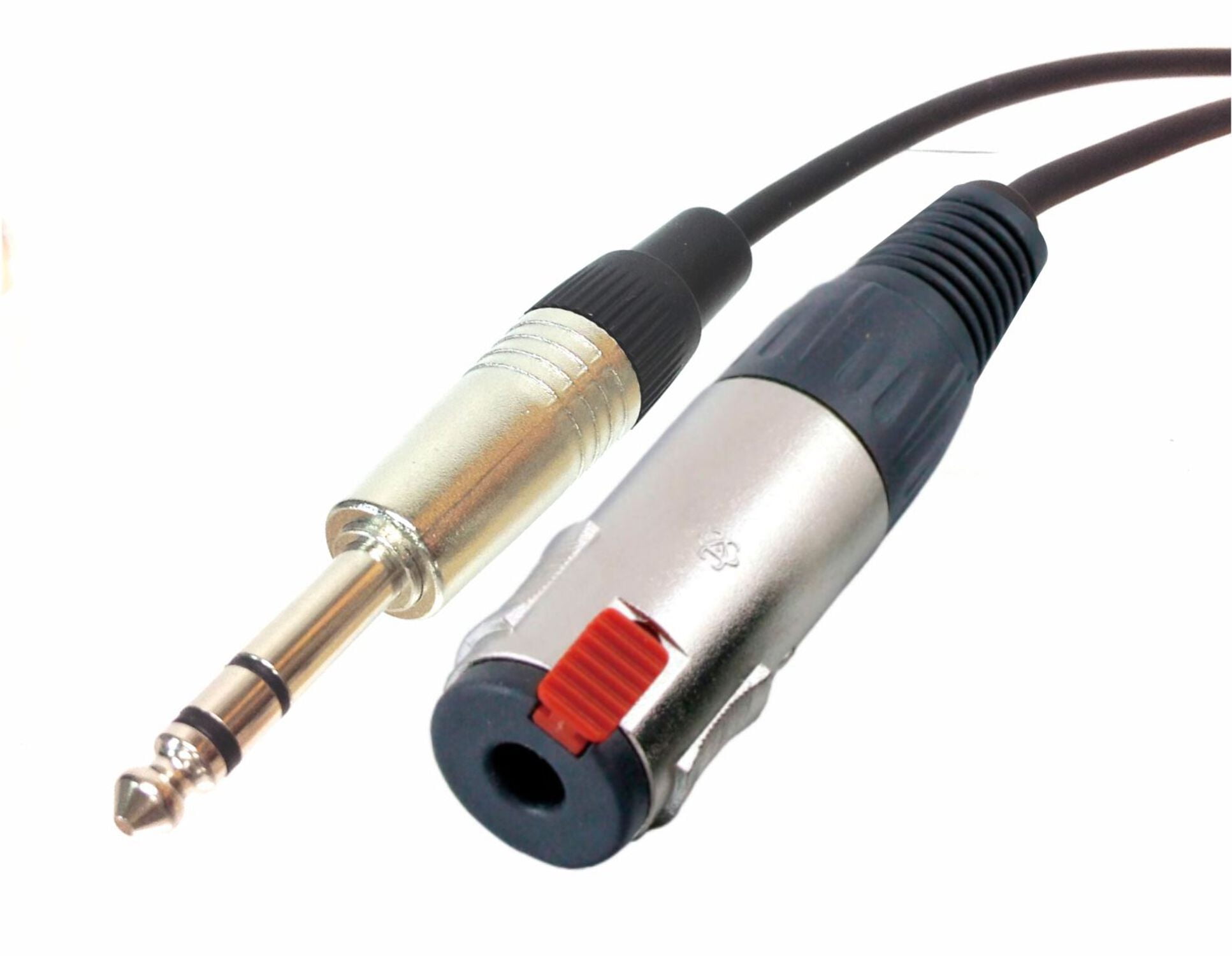 1/4 inch TRS Male to 1/4" TRS Female Balanced Mic/Audio Cable LENGTH: 6 feet