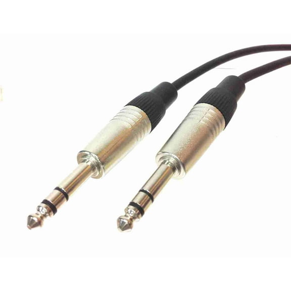 1/4 inch TRS Male to 1/4 inch TRS Male Balanced Mic/Audio Cable