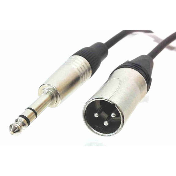 1/4 inch TRS Male to XLR Male Balanced Mic/Audio Cable