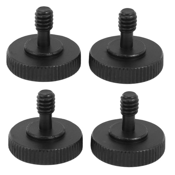 1/4 inch Thumbscrew L Bracket Screw Mount Adapter Bottom inch-20 Female Thread (Pack of 4)