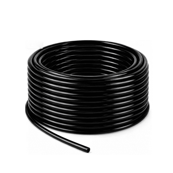 1/4-Inch Drip Irrigation Tubing, Main Line For Drip Irrigation Systems, Soft And Flexible, 50 Feet Per Roll, Easy To Install