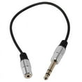 thumbnail image 1 of 1/4 inch to 3.5mm Stereo Adapter Cable 6.35mm Male to 3.5mm Female Quarter Inch Headphone Converter AUX Connector Cable, 1 of 5