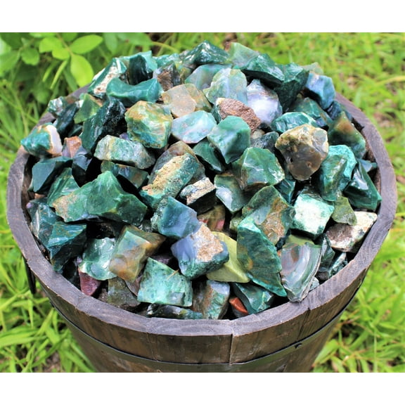 1/4 lb Bulk Lot Natural Rough Bloodstone Raw Rock Stone (Crystal Healing 4 oz)