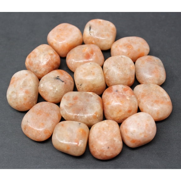 1/4 lb Bulk Lot Sunstone Tumbled Stone LARGE (Crystal Healing Tumble) 4 oz