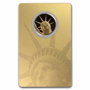 1/4 oz $25 Solomon Islands Proof Gold Lady Liberty In Assay