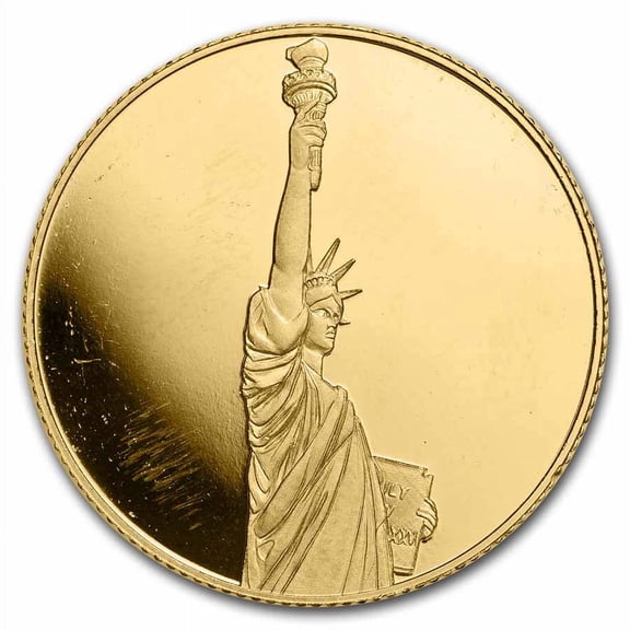 1/4 oz $25 Solomon Islands Proof Gold Lady Liberty (No Capsule)