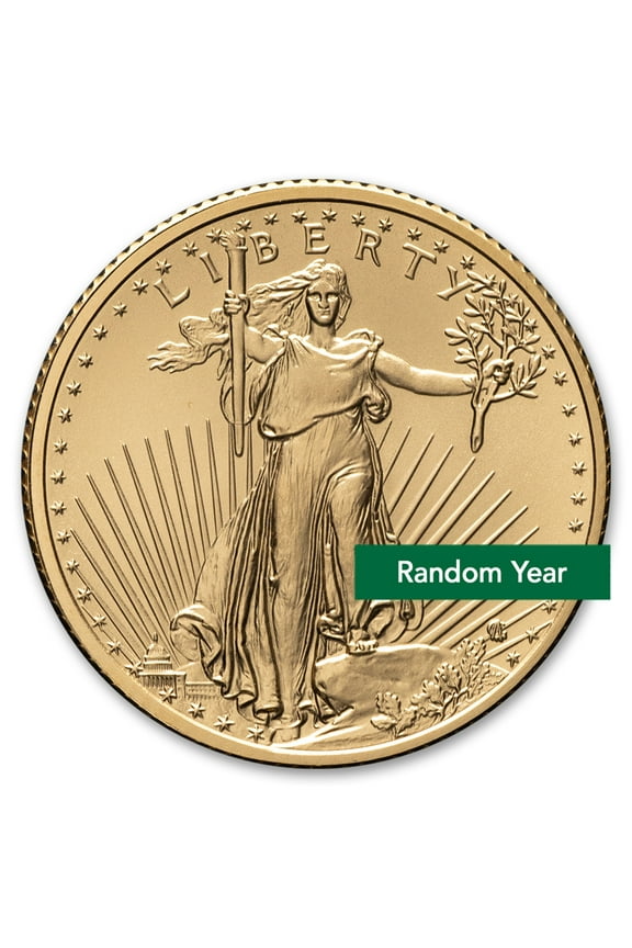 1/4 oz American Gold Eagle Coin BU - Random Year