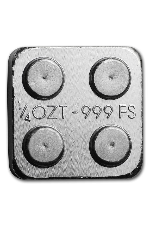 1/4 oz Silver Building Block Bars (2x2)