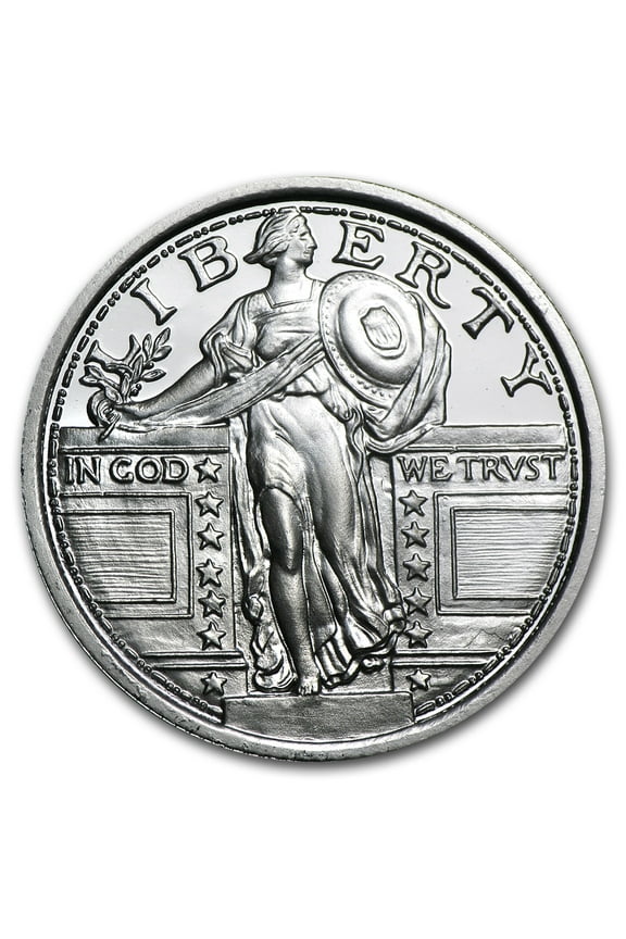 1/4 oz Silver Round - APMEX (Standing Liberty Quarter)