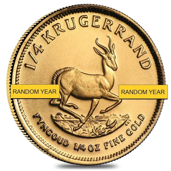 1/4 oz South African Krugerrand Gold Coin BU/Proof (Random Year)