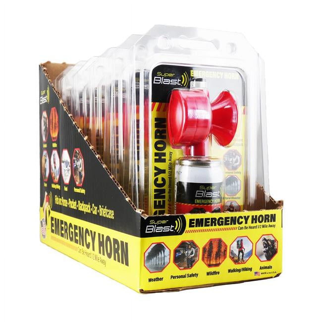 1.4 oz Super Blast Emergency Horn - Pack of 6