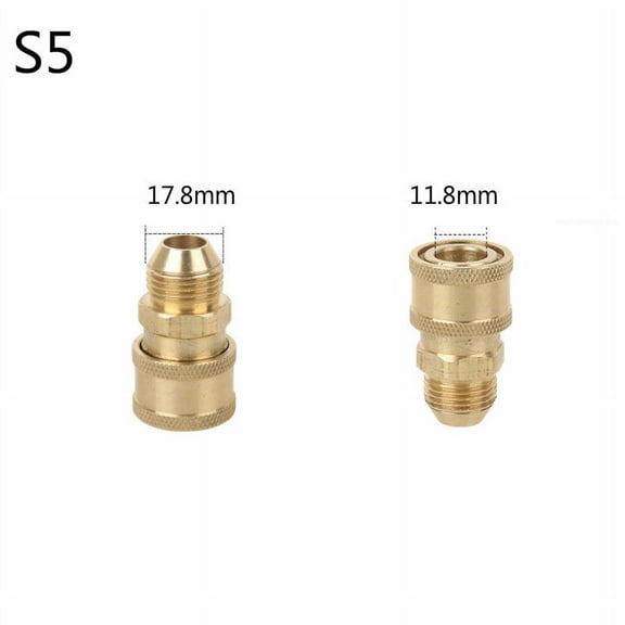 1/4" quick connection foam lance copper adapter quick connect brass pipe fittings high pressure foam gun car washer connector