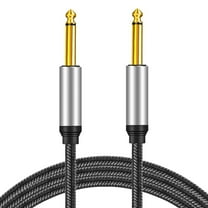 1/4 to 1/4 Audio Cable Guitar Cable Instrument Cable 6.35mm Mono Jack TS Unbalanced Patch Speaker Cable for Electric