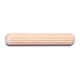 thumbnail image 1 of 1/4" x 1-1/2" Birch Wood Fluted Dowel Pins DPBW-056, 1 of 1