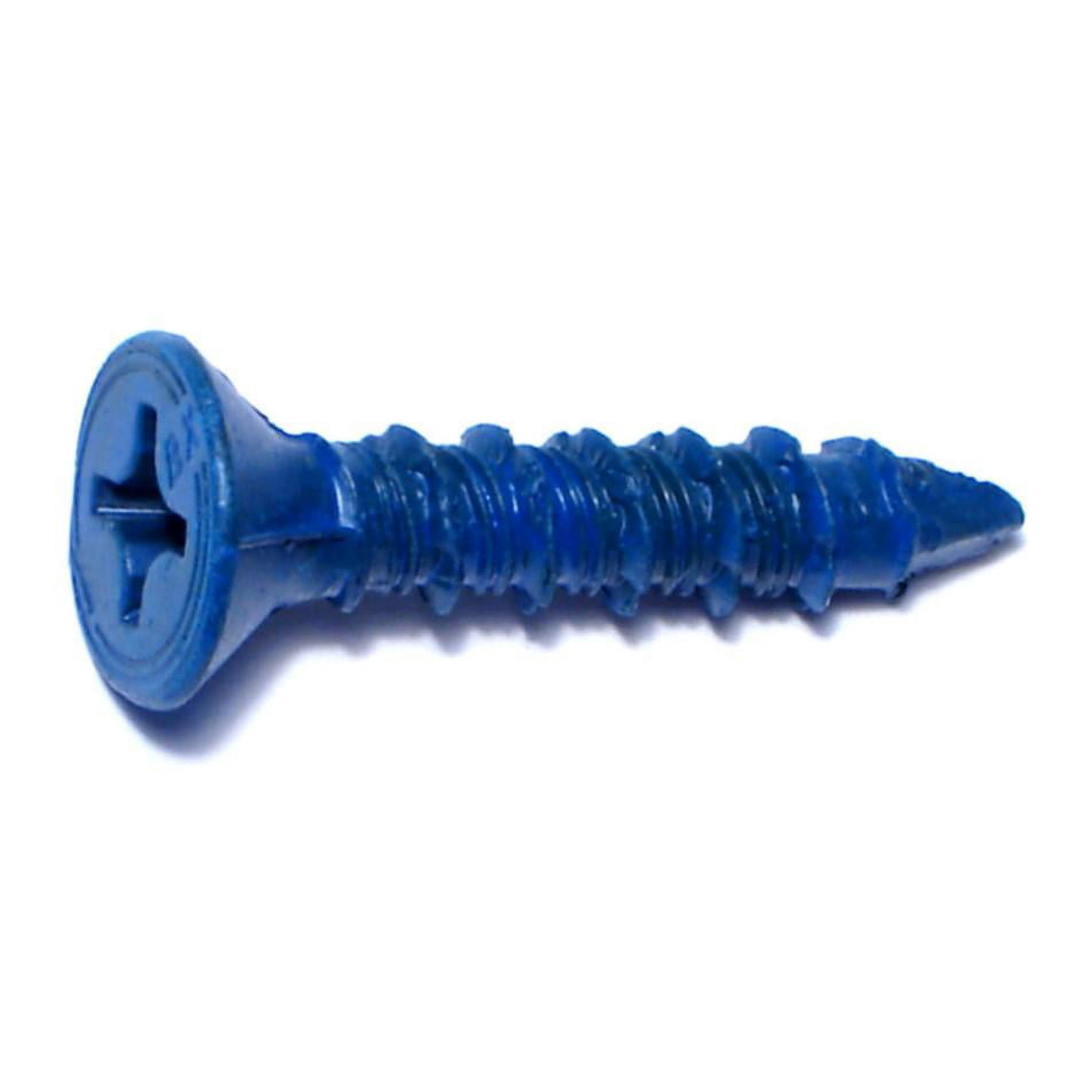 1/4" x 1-1/4" Blue Ruspert Star Drive Flat Head Tapcon Concrete Screws (100 pcs)