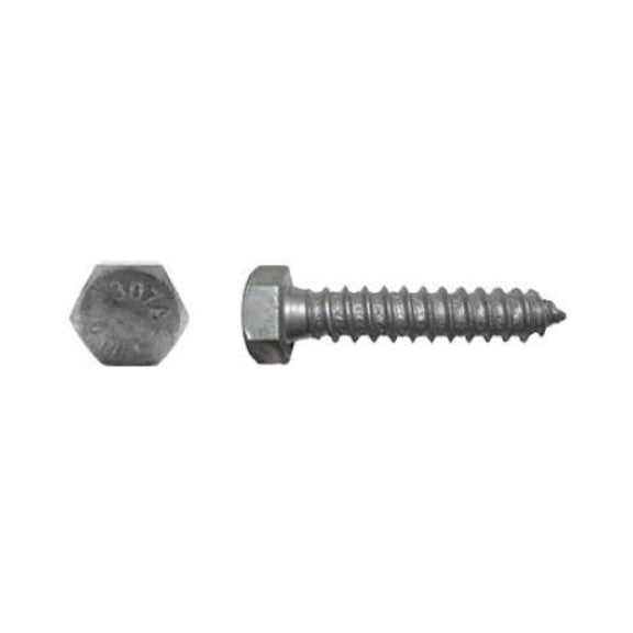 1/4" x 1" (250 Pack) Galvanized Lag Screw Pack Grade A - Hot Dip Galvanized for Exterior Use - by ,