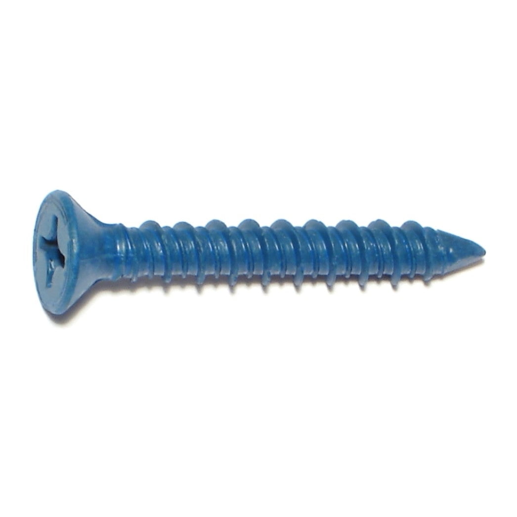 1/4" x 13/4" Blue Star Drive Flat Head Tapcon Masonry Screws MNSF125