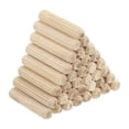 thumbnail image 1 of 1/4" x 1-3/8" Wood Dowel Pins Fluted Wooden Dowels for Furniture Projects, 120 Pack, 1 of 6