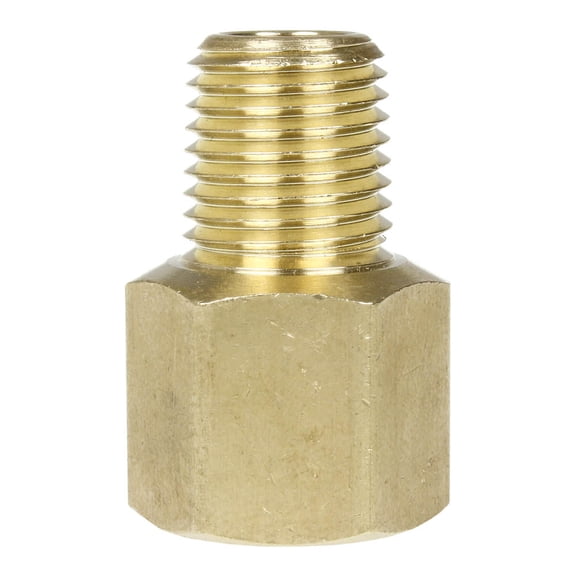 1/4" x 1/4" Female NPTF x Male NPTF Solid Brass Extension Adapter Pipe Fitting
