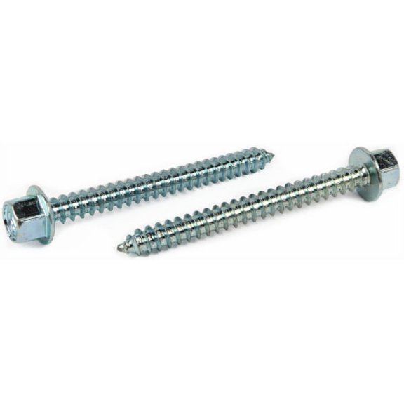 1/4" x 1" Hex Flange Lag Screws / Steel / Zinc - 2000 Piece Carton