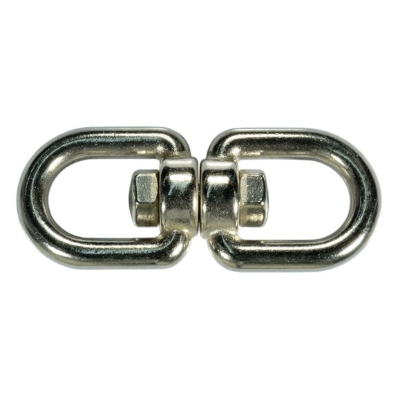 1/4" x 2-1/2" 316 Stainless Steel Eye/Eye Swivels (2 pcs.)
