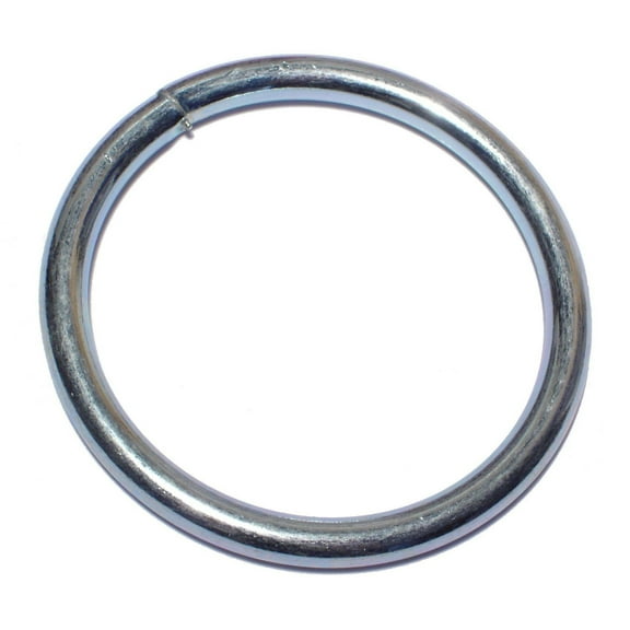 1/4" x 2-1/2" Zinc Plated Steel Welded Rings WRS-044 (4 pcs.)