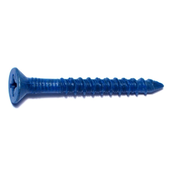 1/4" x 2-1/4" Blue Ruspert Star Drive Flat Head Tapcon Concrete Screws (100 pcs)
