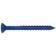 thumbnail image 1 of 1/4" x 2-3/4" Blue Ruspert Coated Steel Phillips Flat Head Masonry Screws MNSFS-142, 1 of 1