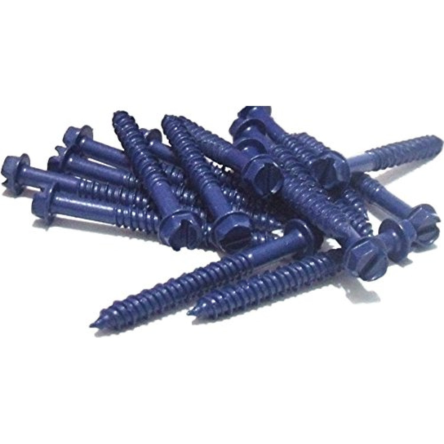 1/4" x 23/4" QUIETTCEX Slotted Hex Washer Head WejCon (Tapcon