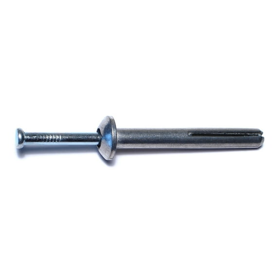 1/4" x 2" Zinc Plated Steel Truss Head Nail Drive Anchors NDATS-029