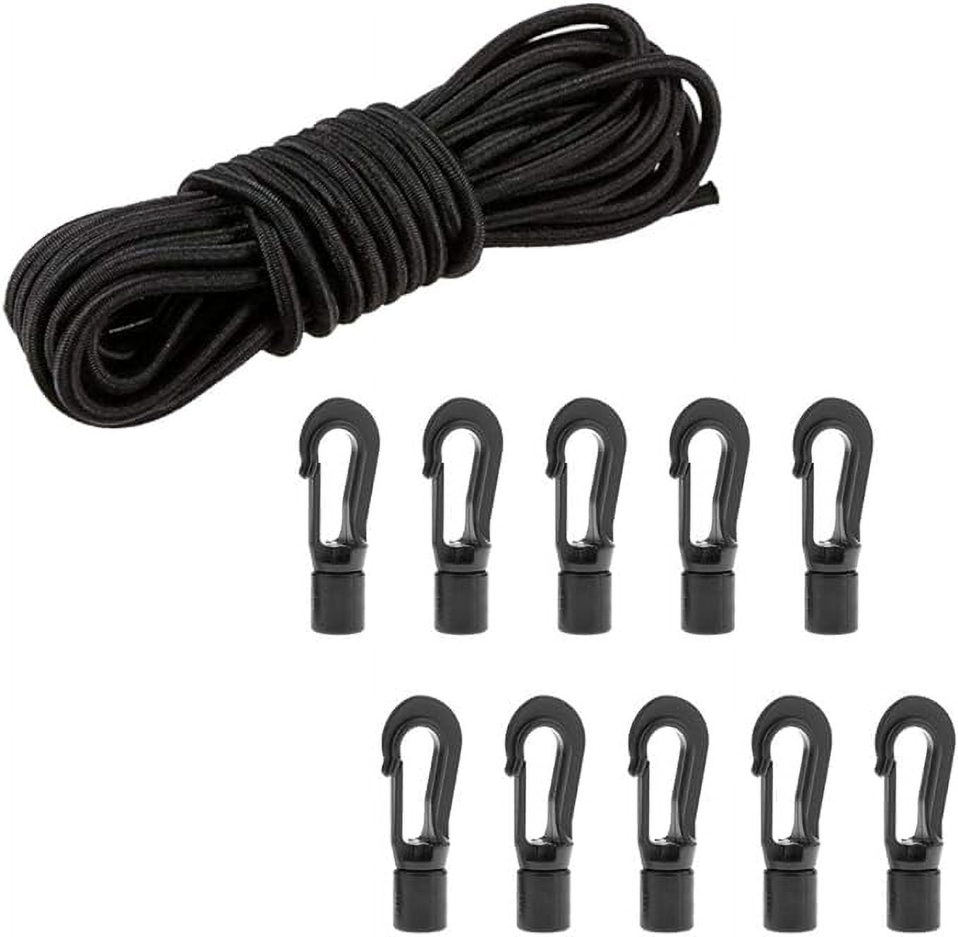 1/4" x 25' Elastic Bungee Shock Cord - Kayak Stretch String Rope with