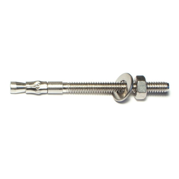 1/4" x 3-1/4" 304 Stainless Steel Coarse Thread Wedge Anchor Bolts WASS-045
