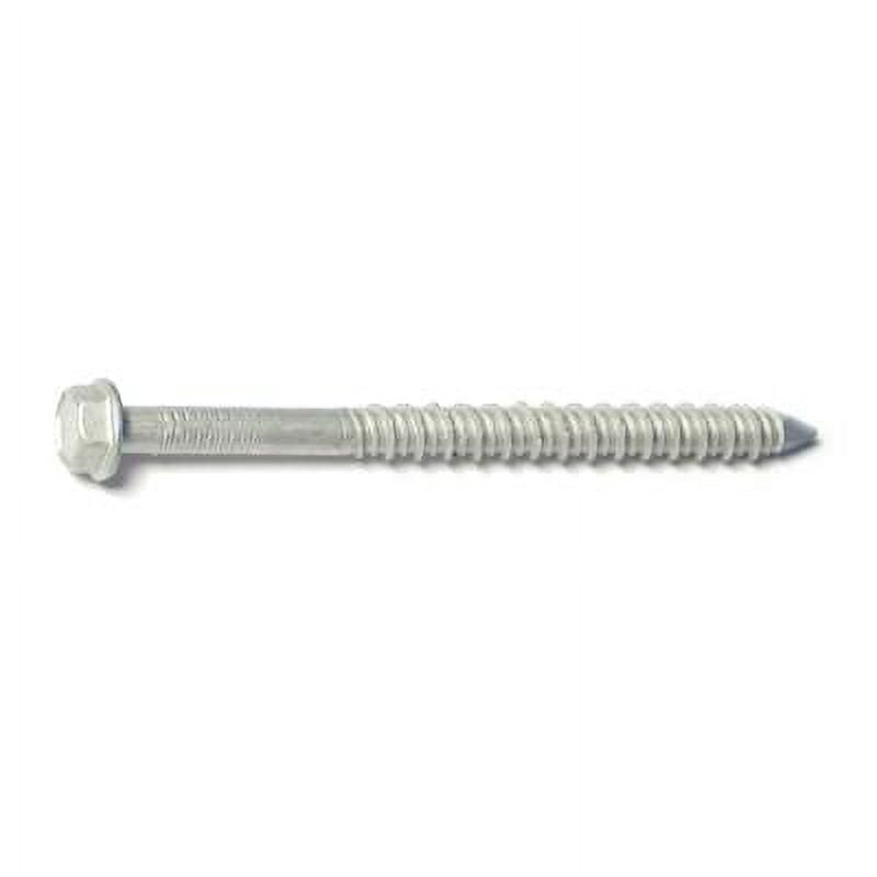 1/4" x 3-1/4" 410 Stainless Hex Washer Head Tapcon Masonry Screws (50 pcs.)