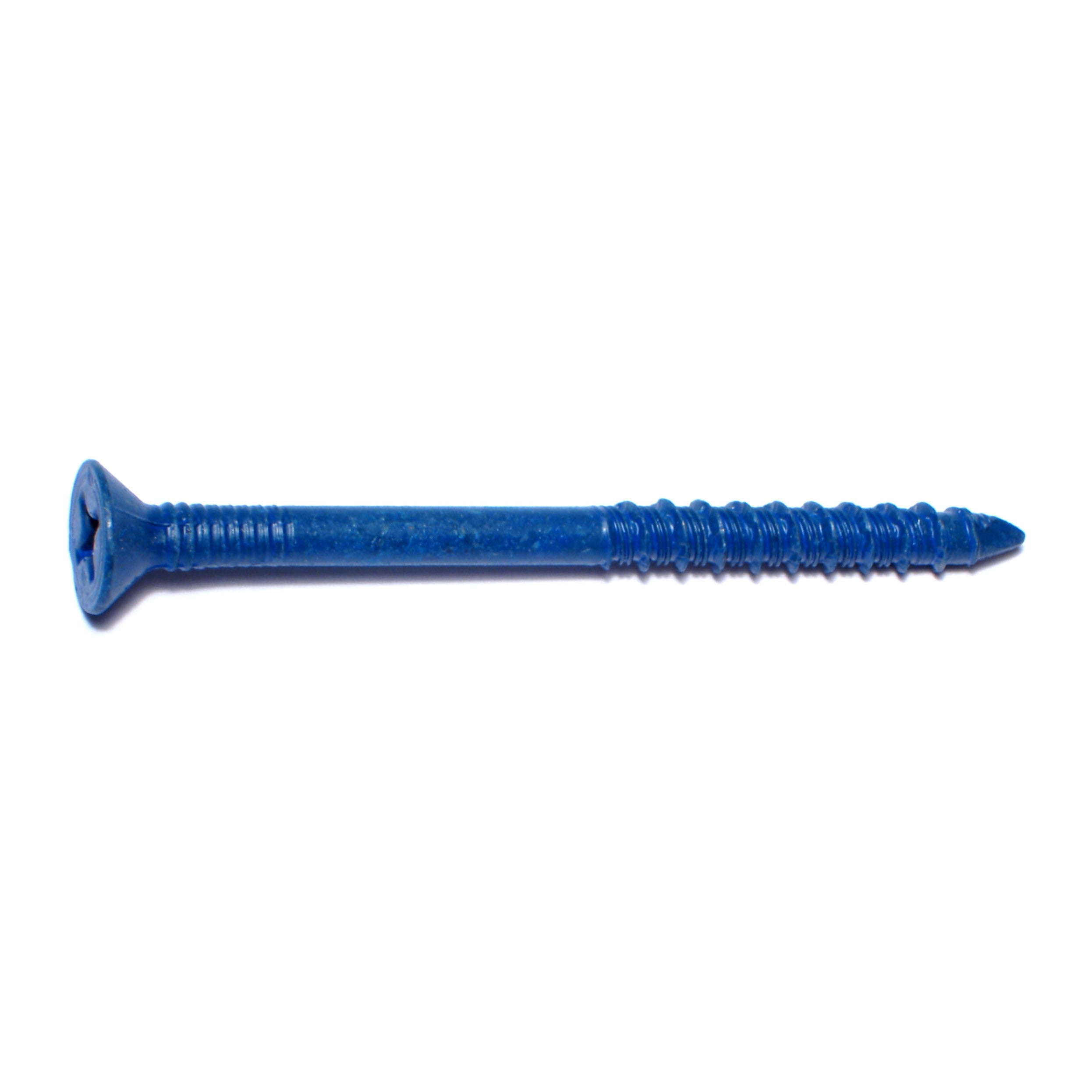 1/4" x 3-1/4" Blue Ruspert Star Drive Flat Head Tapcon Concrete Screws (100 pcs)