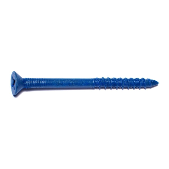 1/4" x 3-1/4" Blue Ruspert Star Drive Flat Head Tapcon Concrete Screws (100 pcs)