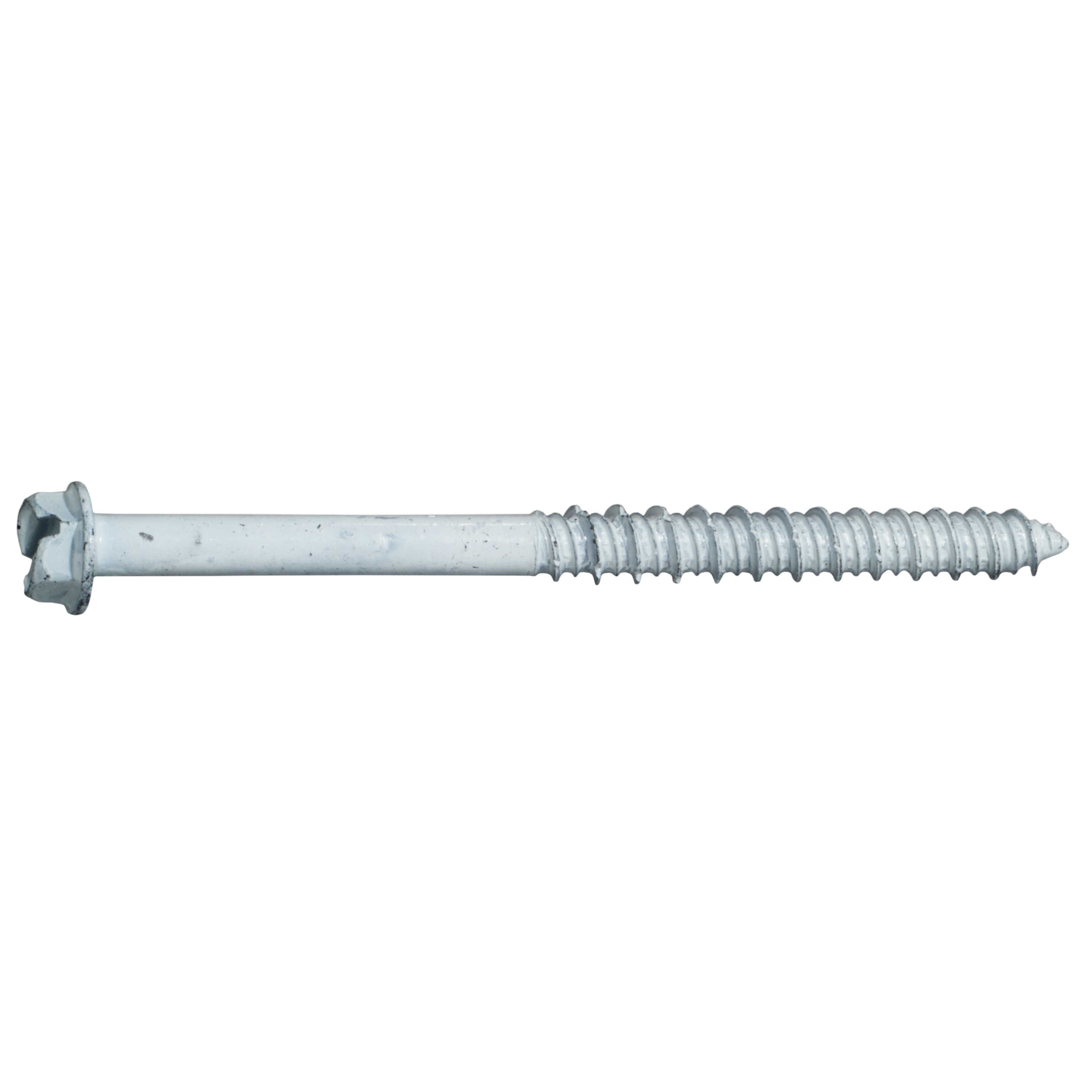 1/4" x 3-1/4" White Ruspert Coated Hex Washer Head Masonry Screws (100 pcs.)