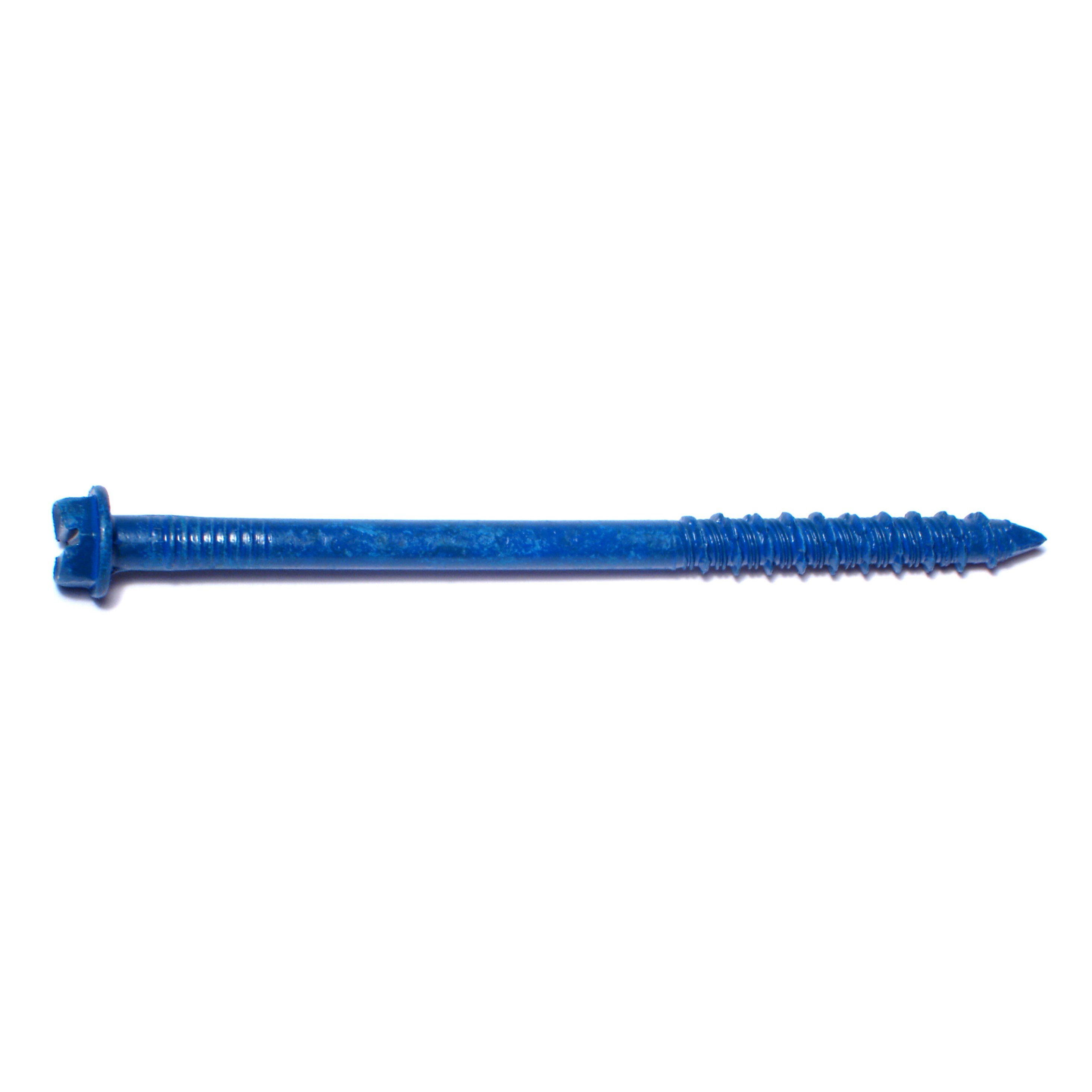 1/4" x 3-3/4" Climaseal Slotted Hex Masonry Screws MSHWC-028 (100 pcs)