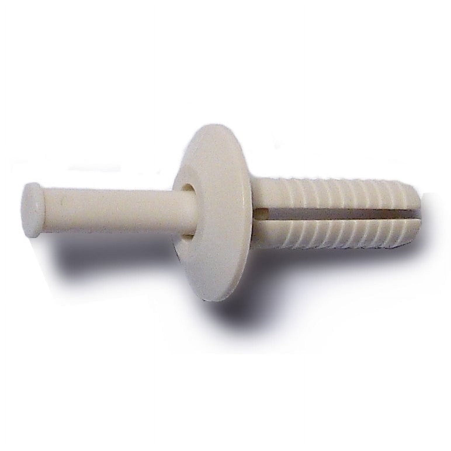 1/4" x 3/4" Almond Colored Nylon Plastic Truss Head Nail Anchors (100 pcs.)