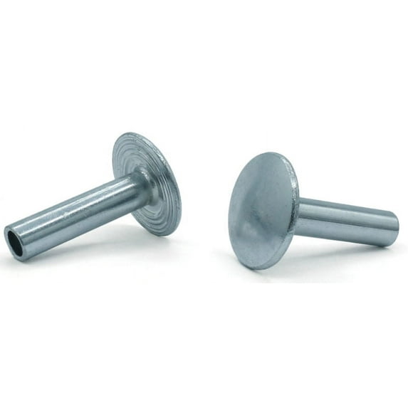 1/4 x 3/4" Semi-Tubular Door Rivets / Steel / Zinc - 1000 Piece Carton