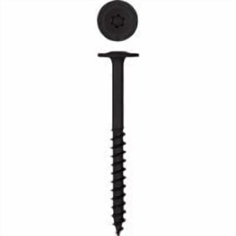 1/4" x 3" Powerlags Exterior Washer Head Structural Wood Lag Screws (200 pcs) T30 T-Star Heavy Duty
