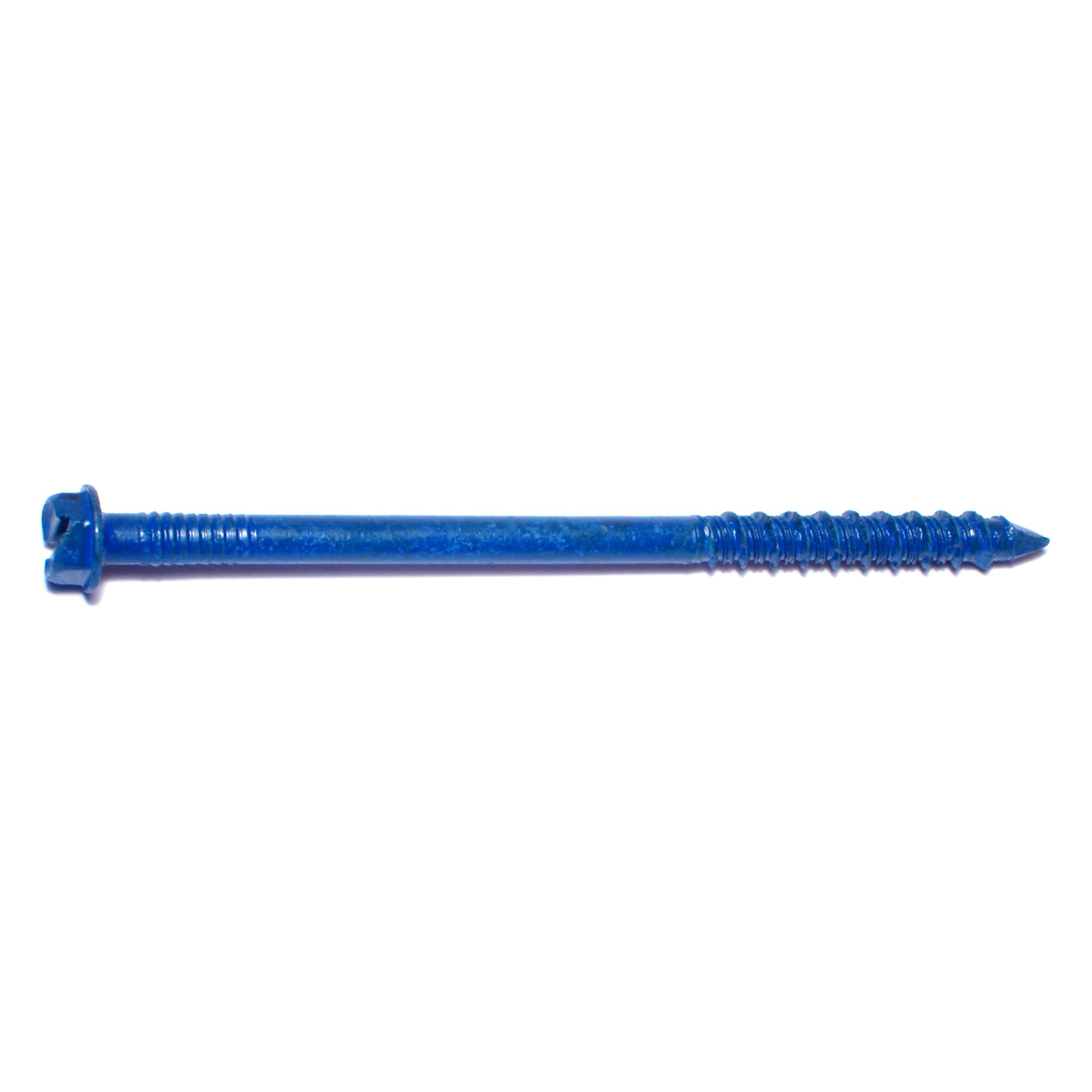 1/4" x 4" Climaseal Slotted Hex Washer Head Masonry Screws MSHWC-031 (100 pcs)