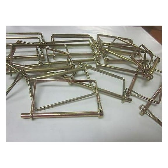 1/4" x 4" PTO Canopy Pins - 20 Pack | Trailer Hitch Locking Pins, Awning Support, Gate Pins | Durable Steel Hitch Pin for Trailers, Canopies & More