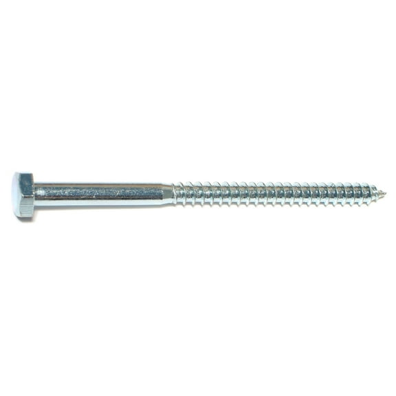 1/4" x 4" Zinc Plated Grade 2 / A307 Steel Hex Head Lag Screws HLSHS-276
