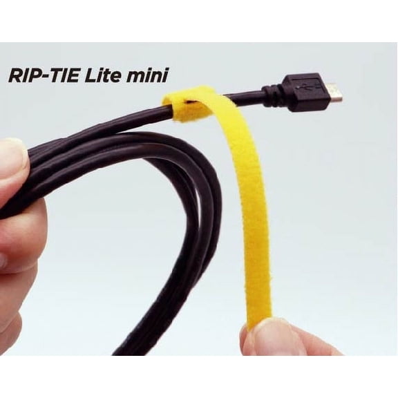 1/4" x 5-1/2" Rip-Tie Lite Mini 10 Pack Green