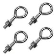 thumbnail image 1 of 1/4" x  5" Stainless Steel Type 316 Non-Welded Eye Bolt – 4 Pack, 1 of 1