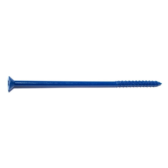 1/4" x 6" Blue Ruspert Phillips Flat Head Masonry Screws (100 pcs)