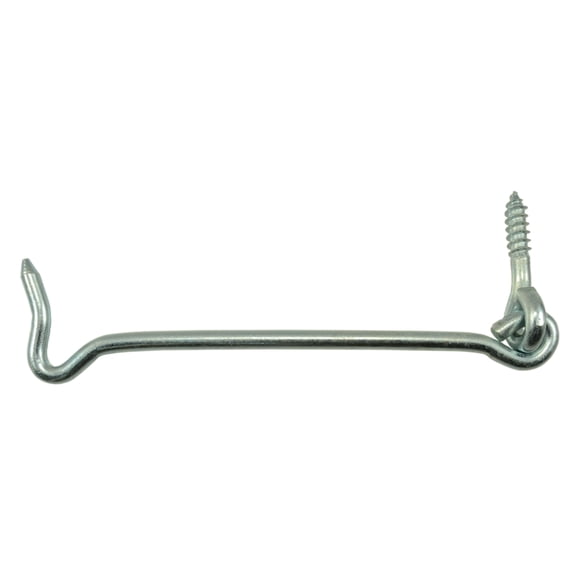 1/4" x 6" Zinc Plated Steel Gate Hooks (10 pcs.)